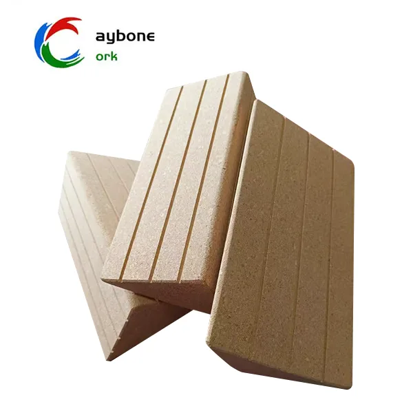 บล็อกโยคะสามเหลี่ยมคอร์กความหนาแน่นสูง